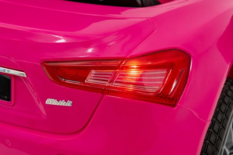 Maserati Ghibli Dječji Autosjedalica Na Baterije Roza + Daljinski Upravljač + Eva Boca + Spori 17