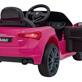 Maserati Ghibli Dječji Autosjedalica Na Baterije Roza + Daljinski Upravljač + Eva Boca + Spori 8