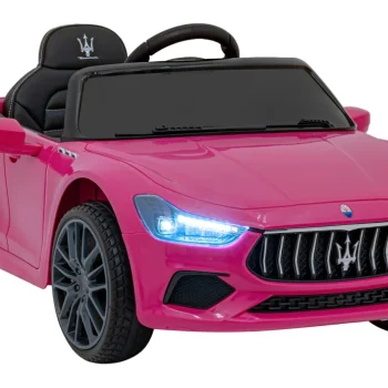 Maserati Ghibli Dječji Autosjedalica Na Baterije Roza + Daljinski Upravljač + Eva Boca + Spori 9