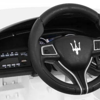 Maserati Ghibli Na Baterije Za Djecu Bijeli + Daljinski Upravljač, Bijela 10