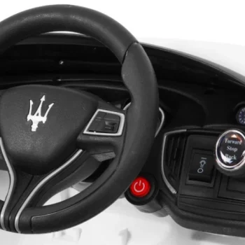Maserati Ghibli Na Baterije Za Djecu Bijeli + Daljinski Upravljač, Bijela 11