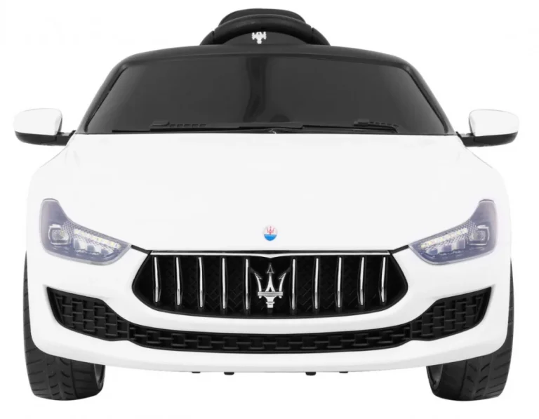 Maserati Ghibli Na Baterije Za Djecu Bijeli + Daljinski Upravljač, Bijela 3