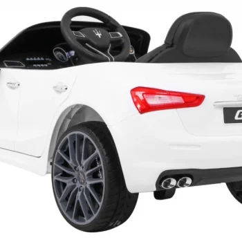 Maserati Ghibli Na Baterije Za Djecu Bijeli + Daljinski Upravljač, Bijela 5