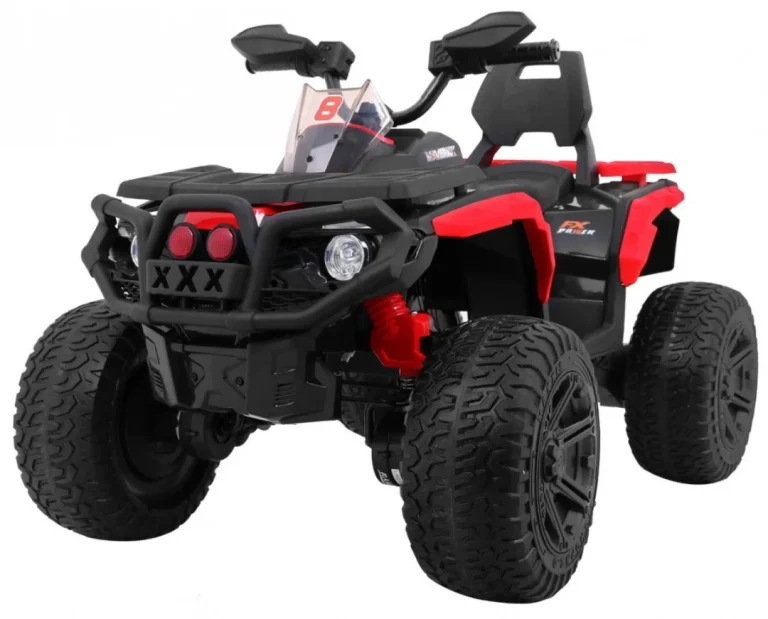Maverick 4x4 Električni Quad Za Djecu Crveni + Eva Kotači + Audio Ploča + Led, Crvena Quad Na Akumulator 1
