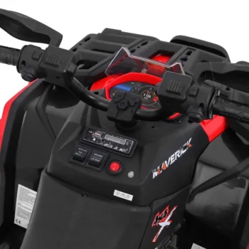 Maverick 4x4 Električni Quad Za Djecu Crveni + Eva Kotači + Audio Ploča + Led, Crvena Quad Na Akumulator 4