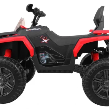 Maverick 4x4 Električni Quad Za Djecu Crveni + Eva Kotači + Audio Ploča + Led, Crvena Quad Na Akumulator 5
