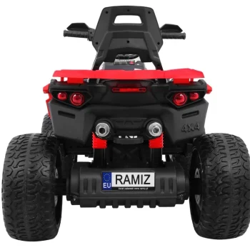 Maverick 4x4 Električni Quad Za Djecu Crveni + Eva Kotači + Audio Ploča + Led, Crvena Quad Na Akumulator 7