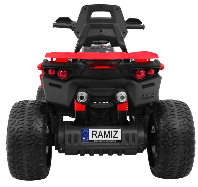 Maverick 4x4 Električni Quad Za Djecu Crveni + Eva Kotači + Audio Ploča + Led, Crvena Quad Na Akumulator 7