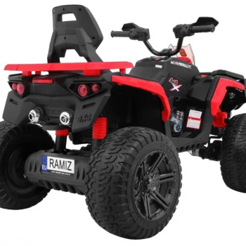 Maverick 4x4 Električni Quad Za Djecu Crveni + Eva Kotači + Audio Ploča + Led, Crvena Quad Na Akumulator 9