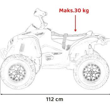 Maverick Atv Quad Na Akumulator, Crveni 3