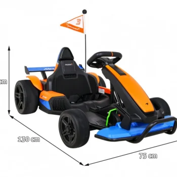 Mclaren Drift Go Kart Na Baterije Za Djecu + Drift Funkcija + Sportsko Sjedalo + Led Svjetla + Sporo Pokretanje + Eva Auto Na Akumulator 2