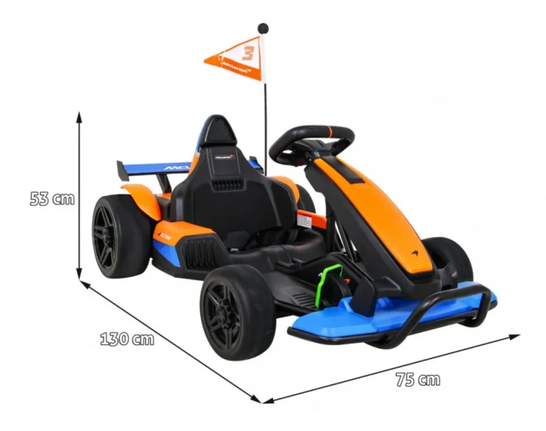 Mclaren Drift Go Kart Na Baterije Za Djecu + Drift Funkcija + Sportsko Sjedalo + Led Svjetla + Sporo Pokretanje + Eva Auto Na Akumulator 2