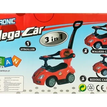 Mega Autić 3u1 Za Guranje S Ručkom, Zeleni 12