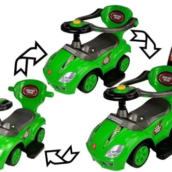 Mega Autić 3u1 Za Guranje S Ručkom, Zeleni 2