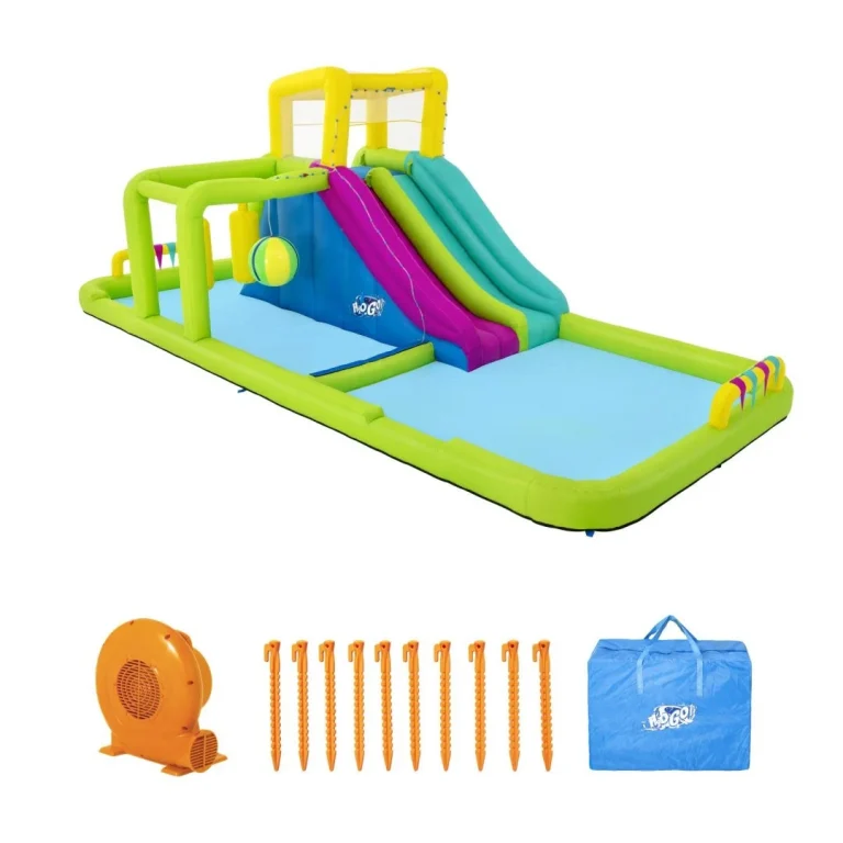 Mega Vodeni Zabavni Park Za Djecu 5+ Bestway Staza S Preprekama + Tobogan + Tuš 10