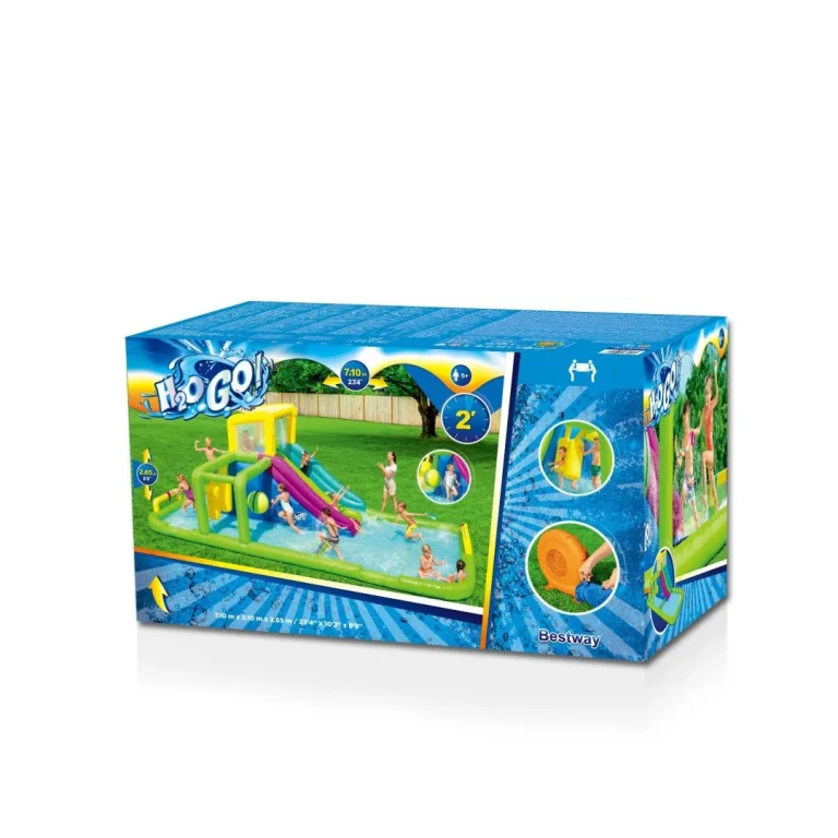 Mega Vodeni Zabavni Park Za Djecu 5+ Bestway Staza S Preprekama + Tobogan + Tuš 14
