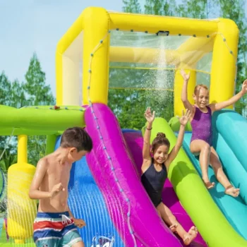 Mega Vodeni Zabavni Park Za Djecu 5+ Bestway Staza S Preprekama + Tobogan + Tuš 3