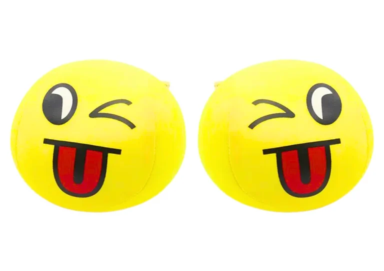 Meka Lopta Smiley žuta Ø 9 Cm 1