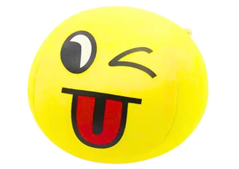 Meka Lopta Smiley žuta Ø 9 Cm 2