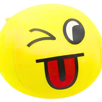 Meka Lopta Smiley žuta Ø 9 Cm 3