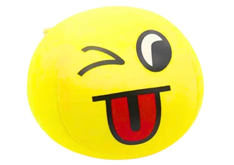 Meka Lopta Smiley žuta Ø 9 Cm 3