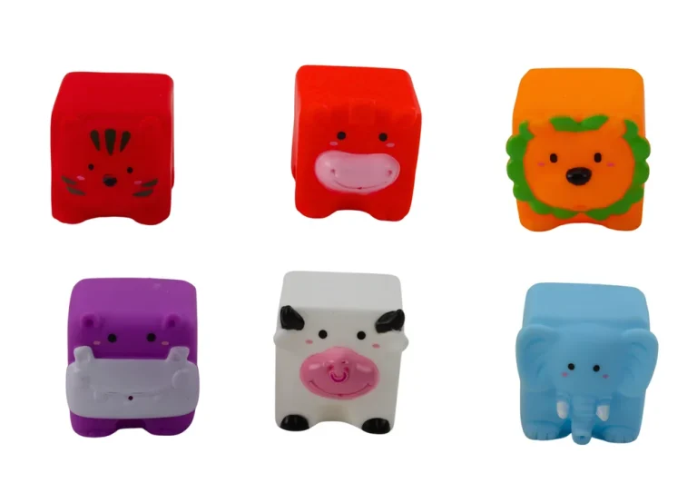 Mekane Edukativne Kocke Za Kupanje životinje, 6 Kom 3