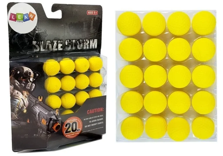 Meke Pjenaste Kuglice Ø 2 Cm, 20 Kom, žute 1