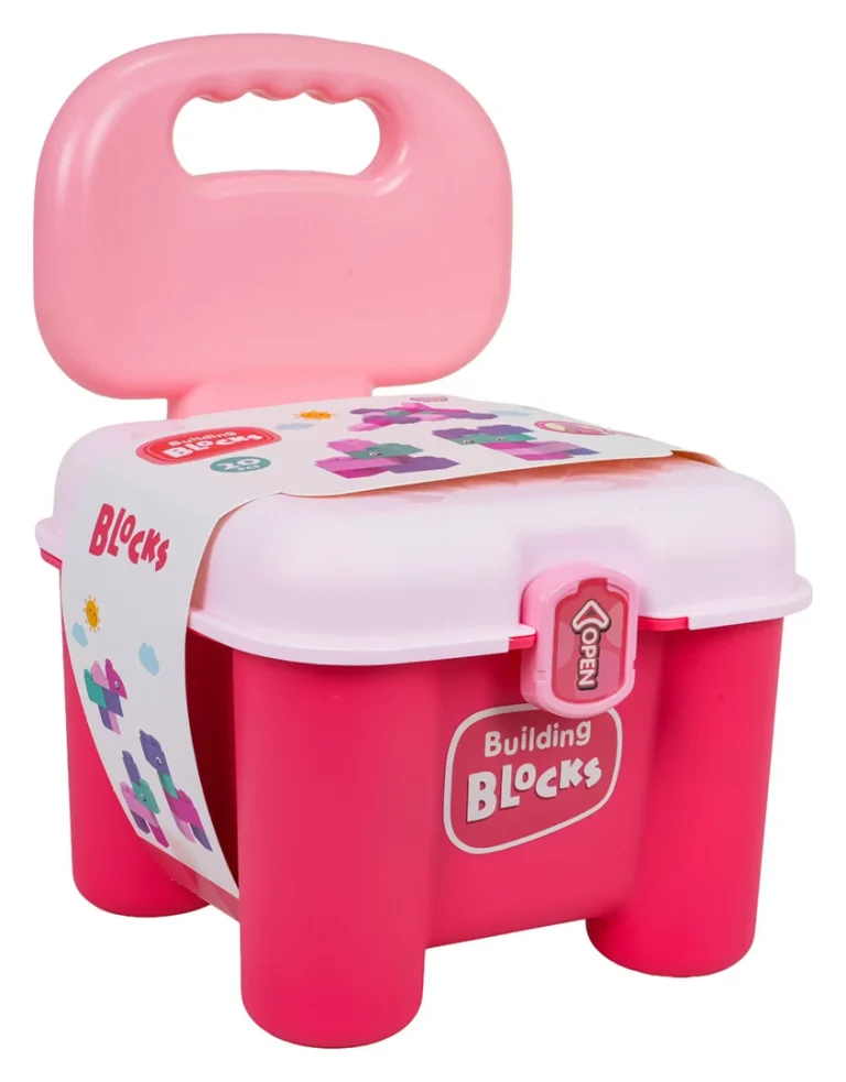 Meki Blokovi 20 Dijelova + Ružičasta Stolica Spremište 8