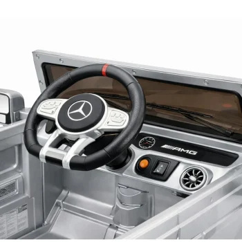 Mercedes Amg G 63 Srebrno Obojeni Automobil Na Baterije Auto Na Akumulator 10