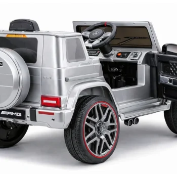 Mercedes Amg G 63 Srebrno Obojeni Automobil Na Baterije Auto Na Akumulator 7