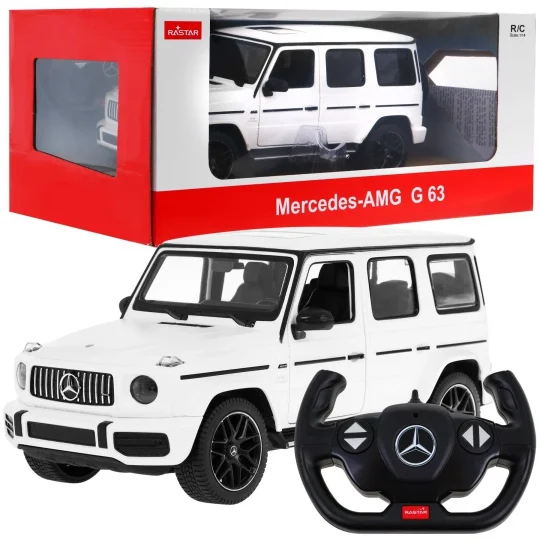 Mercedes Amg G63 Bijeli Rastar Model 1:14 Automobil Na Daljinsko Upravljanje + 2,4 Ghz, Bijela 1
