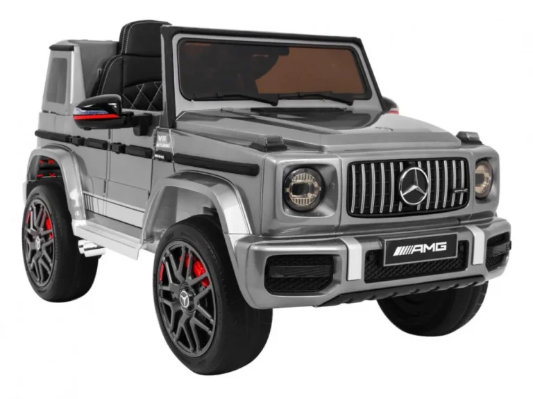 Mercedes Amg G63 Za Djecu Srebrna Boja + Daljinski Upravljač + Mp3 Led + Spori Start + Eva 11