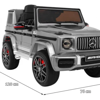 Mercedes Amg G63 Za Djecu Srebrna Boja + Daljinski Upravljač + Mp3 Led + Spori Start + Eva 2