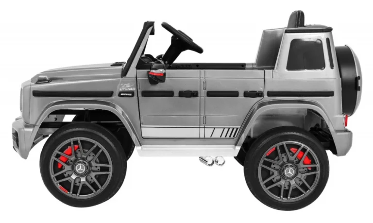 Mercedes Amg G63 Za Djecu Srebrna Boja + Daljinski Upravljač + Mp3 Led + Spori Start + Eva 4