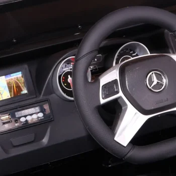 Mercedes Amg G65 Dječji Automobil Na Baterije, Bijeli + Obojan + Prtljažnik + Svjetla I, Bijela 7