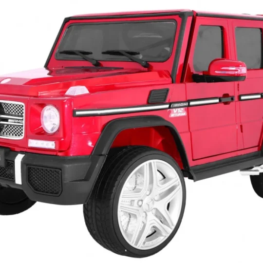 Mercedes Amg G65 Dječji Automobil Na Baterije, Crveni + Obojan + Prtljažnik + Svjetla I, Crvena 1