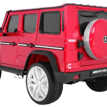 Mercedes Amg G65 Dječji Automobil Na Baterije, Crveni + Obojan + Prtljažnik + Svjetla I, Crvena 2