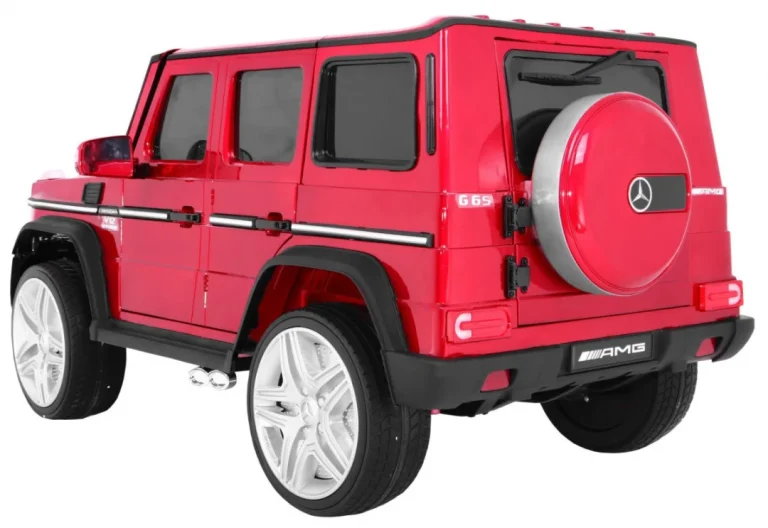 Mercedes Amg G65 Dječji Automobil Na Baterije, Crveni + Obojan + Prtljažnik + Svjetla I, Crvena 2
