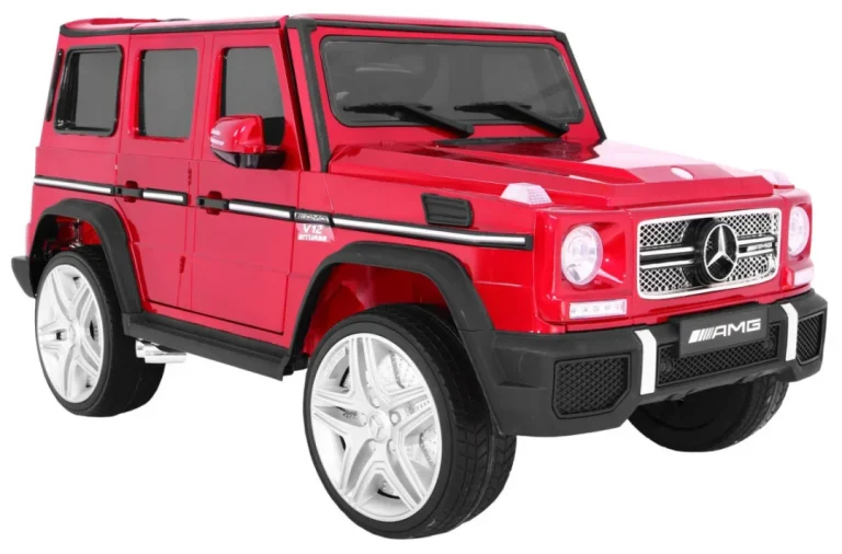 Mercedes Amg G65 Dječji Automobil Na Baterije, Crveni + Obojan + Prtljažnik + Svjetla I, Crvena 4