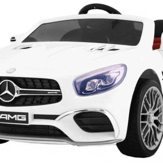 Mercedes Amg Sl65 Za Djecu Bijela Boja + Daljinski Upravljač + Nosač Za Prtljagu + Podešavanje 1