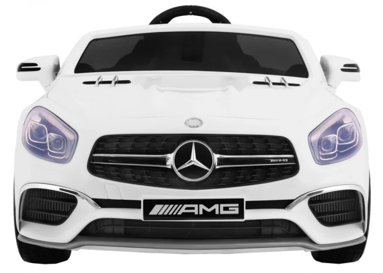 Mercedes Amg Sl65 Za Djecu Bijela Boja + Daljinski Upravljač + Nosač Za Prtljagu + Podešavanje 2