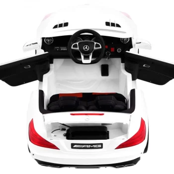 Mercedes Amg Sl65 Za Djecu Bijela Boja + Daljinski Upravljač + Nosač Za Prtljagu + Podešavanje 6