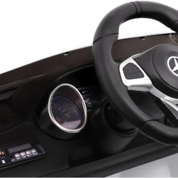 Mercedes Amg Sl65 Za Djecu Bijela Boja + Daljinski Upravljač + Nosač Za Prtljagu + Podešavanje 8