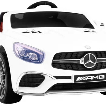 Mercedes Amg Sl65 Za Djecu Bijela Boja + Daljinski Upravljač + Nosač Za Prtljagu + Podešavanje 9