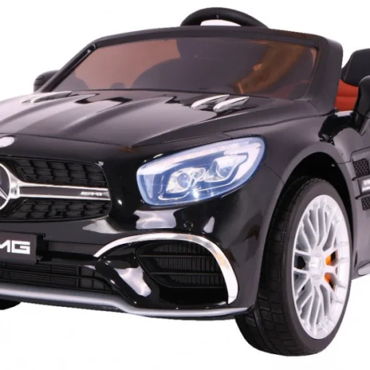 Mercedes Amg Sl65 Za Djecu Crna Boja + Daljinski Upravljač + Nosač Za Prtljagu + Podešavanje 1
