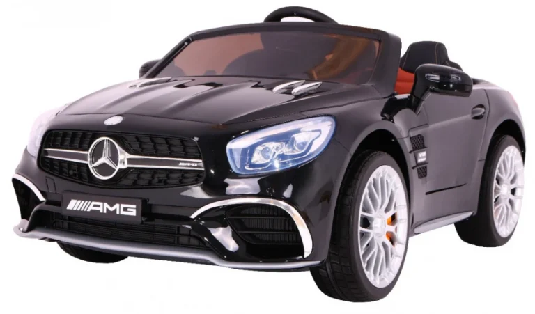 Mercedes Amg Sl65 Za Djecu Crna Boja + Daljinski Upravljač + Nosač Za Prtljagu + Podešavanje 1