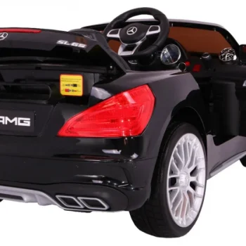 Mercedes Amg Sl65 Za Djecu Crna Boja + Daljinski Upravljač + Nosač Za Prtljagu + Podešavanje 2