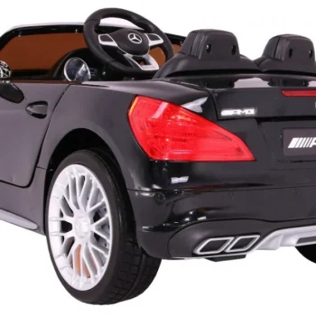 Mercedes Amg Sl65 Za Djecu Crna Boja + Daljinski Upravljač + Nosač Za Prtljagu + Podešavanje 3