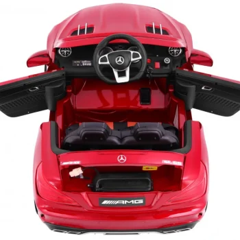 Mercedes Amg Sl65 Za Djecu Crvena Boja + Daljinski Upravljač + Nosač Za Prtljagu + Podešavanje 10