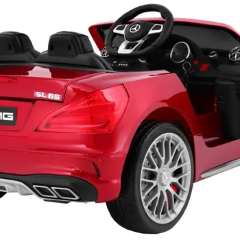 Mercedes Amg Sl65 Za Djecu Crvena Boja + Daljinski Upravljač + Nosač Za Prtljagu + Podešavanje 2